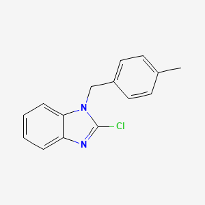 molecular formula C15H13ClN2 B3133414 2-Chloro-1-(4-methylbenzyl)-1H-benzimidazole CAS No. 388574-59-2