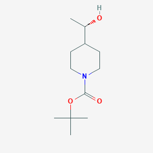 molecular formula C12H23NO3 B3133442 (S)-tert-butyl 4-(1-hydroxyethyl)piperidine-1-carboxylate CAS No. 389889-82-1