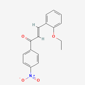 molecular formula C17H15NO4 B3133454 (2E)-3-(2-Ethoxyphenyl)-1-(4-nitrophenyl)prop-2-en-1-one CAS No. 39059-88-6