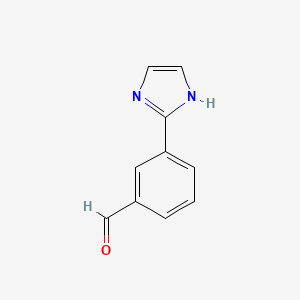 molecular formula C10H8N2O B3133507 3-(1H-imidazol-2-yl)benzaldehyde CAS No. 391668-64-7