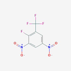 molecular formula C7H2F4N2O4 B3133514 2-Fluoro-1,5-dinitro-3-(trifluoromethyl)benzene CAS No. 392-96-1