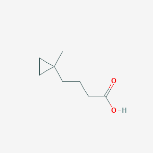 molecular formula C8H14O2 B3133529 4-(1-Methylcyclopropyl)butanoic acid CAS No. 39223-32-0