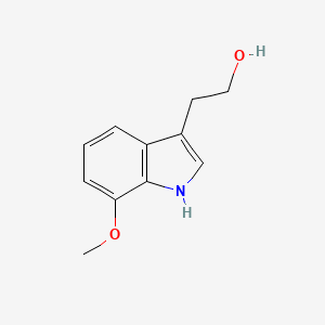 molecular formula C11H13NO2 B3133535 1H-Indole-3-ethanol,7-methoxy- CAS No. 39232-86-5