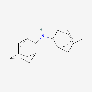 molecular formula C20H31N B3133537 二金刚烷-2-基胺 CAS No. 39234-40-7