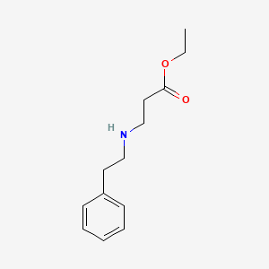molecular formula C13H19NO2 B3133559 3-[(2-苯乙基)氨基]丙酸乙酯 CAS No. 3936-54-7