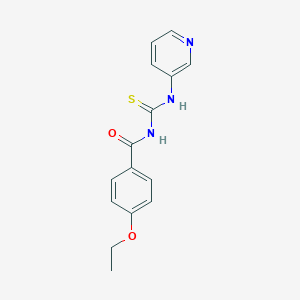 molecular formula C15H15N3O2S B313363 4-ethoxy-N-(pyridin-3-ylcarbamothioyl)benzamide 