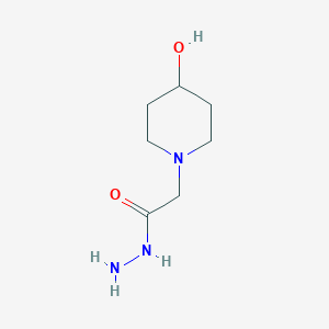 molecular formula C7H15N3O2 B3133634 2-(4-Hydroxypiperidin-1-yl)acetohydrazide CAS No. 395105-13-2