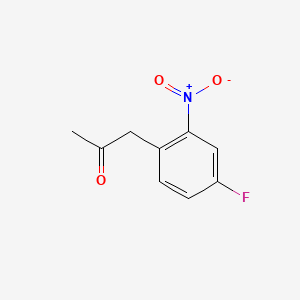 molecular formula C9H8FNO3 B3133655 1-(4-Fluoro-2-nitrophenyl)propan-2-one CAS No. 39616-99-4