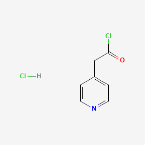 molecular formula C7H7Cl2NO B3133681 4-Pyridineacetyl chloride hydrochloride CAS No. 39685-78-4