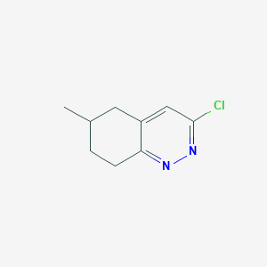 molecular formula C9H11ClN2 B3133685 3-Chloro-6-methyl-5,6,7,8-tetrahydrocinnoline CAS No. 39715-69-0