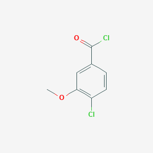 molecular formula C8H6Cl2O2 B3133782 4-Chloro-3-methoxybenzoyl chloride CAS No. 39887-45-1