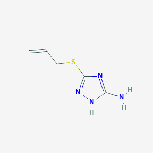 molecular formula C5H8N4S B3133803 3-(allylthio)-1H-1,2,4-triazol-5-amine CAS No. 399557-06-3