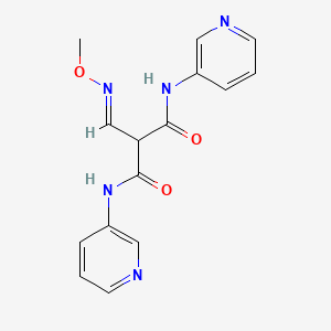 molecular formula C15H15N5O3 B3133852 2-[(methoxyimino)methyl]-N~1~,N~3~-di(3-pyridinyl)malonamide CAS No. 400074-21-7