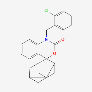 molecular formula C24H24ClNO2 B3133891 N-(2-氯苄基)螺(2,2-金刚烷基)-4-氧代苯并恶嗪 CAS No. 400074-77-3