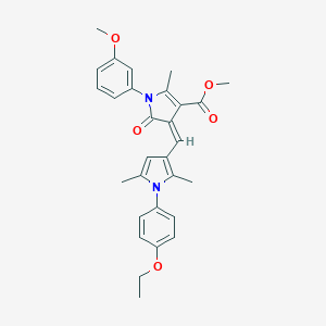 molecular formula C29H30N2O5 B313400 methyl 4-{[1-(4-ethoxyphenyl)-2,5-dimethyl-1H-pyrrol-3-yl]methylene}-1-(3-methoxyphenyl)-2-methyl-5-oxo-4,5-dihydro-1H-pyrrole-3-carboxylate 