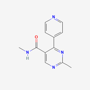 molecular formula C12H12N4O B3134061 N,2-dimethyl-4-(4-pyridinyl)-5-pyrimidinecarboxamide CAS No. 400076-52-0