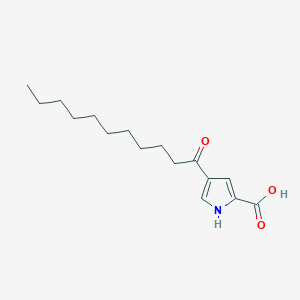 molecular formula C16H25NO3 B3134096 4-undecanoyl-1H-pyrrole-2-carboxylic Acid CAS No. 400076-80-4