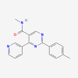 molecular formula C18H16N4O B3134171 N-methyl-2-(4-methylphenyl)-4-(3-pyridinyl)-5-pyrimidinecarboxamide CAS No. 400077-59-0