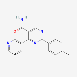 molecular formula C17H14N4O B3134177 2-(4-Methylphenyl)-4-(3-pyridinyl)-5-pyrimidinecarboxamide CAS No. 400077-60-3