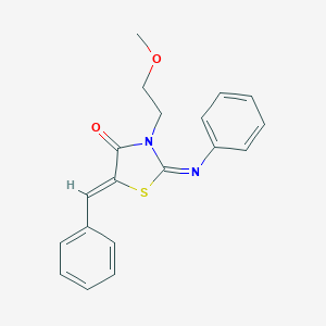 5-Benzylidene-3-(2-methoxyethyl)-2-(phenylimino)-1,3-thiazolidin-4-one