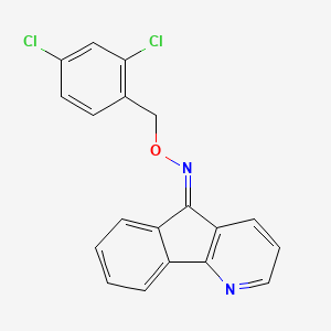 molecular formula C19H12Cl2N2O B3134190 5H-indeno[1,2-b]pyridin-5-one O-(2,4-dichlorobenzyl)oxime CAS No. 400077-66-9