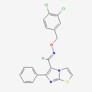 6-phenylimidazo[2,1-b][1,3]thiazole-5-carbaldehyde O-(3,4-dichlorobenzyl)oxime