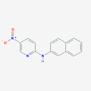 molecular formula C15H11N3O2 B313429 5-Nitro-2-(2-naphthylamino)pyridine 