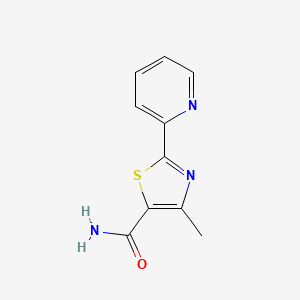 molecular formula C10H9N3OS B3134312 4-Methyl-2-(2-pyridinyl)-1,3-thiazole-5-carboxamide CAS No. 400079-07-4