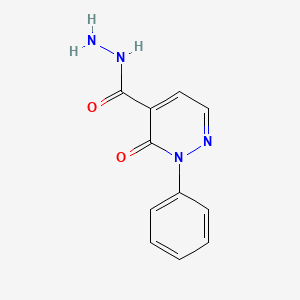 molecular formula C11H10N4O2 B3134328 3-Oxo-2-phenyl-2,3-dihydro-4-pyridazinecarbohydrazide CAS No. 400079-20-1