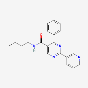N-butyl-4-phenyl-2-(3-pyridinyl)-5-pyrimidinecarboxamide