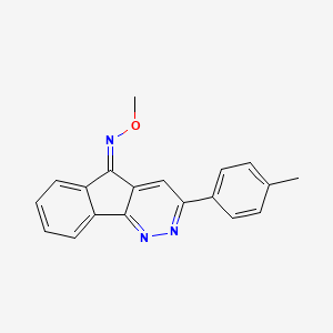 molecular formula C19H15N3O B3134387 3-(4-methylphenyl)-5H-indeno[1,2-c]pyridazin-5-one O-methyloxime CAS No. 400079-62-1