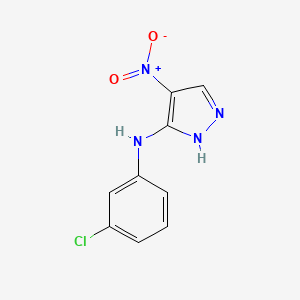 molecular formula C9H7ClN4O2 B3134398 N-(3-氯苯基)-4-硝基-1H-吡唑-5-胺 CAS No. 400079-85-8