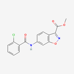Methyl 6-[(2-chlorobenzoyl)amino]-1,2-benzisoxazole-3-carboxylate