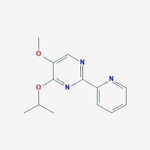 molecular formula C13H15N3O2 B3134543 4-Isopropoxy-5-methoxy-2-(2-pyridinyl)pyrimidine CAS No. 400081-17-6