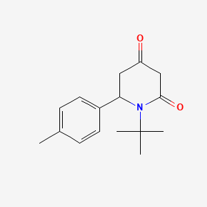 1-Tert-butyl-6-(4-methylphenyl)piperidine-2,4-dione