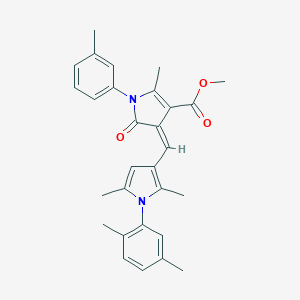 molecular formula C29H30N2O3 B313460 methyl 4-{[1-(2,5-dimethylphenyl)-2,5-dimethyl-1H-pyrrol-3-yl]methylene}-2-methyl-1-(3-methylphenyl)-5-oxo-4,5-dihydro-1H-pyrrole-3-carboxylate 