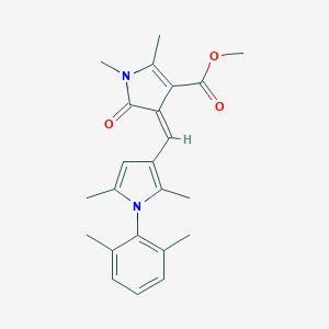 molecular formula C23H26N2O3 B313463 methyl 4-{[1-(2,6-dimethylphenyl)-2,5-dimethyl-1H-pyrrol-3-yl]methylene}-1,2-dimethyl-5-oxo-4,5-dihydro-1H-pyrrole-3-carboxylate 