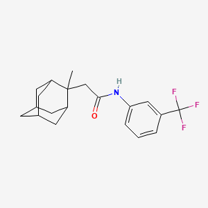 molecular formula C20H24F3NO B3134727 2-(2-methyl-2-adamantyl)-N-[3-(trifluoromethyl)phenyl]acetamide CAS No. 400083-16-1