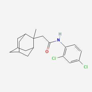 molecular formula C19H23Cl2NO B3134729 N-(2,4-dichlorophenyl)-2-(2-methyl-2-adamantyl)acetamide CAS No. 400083-17-2