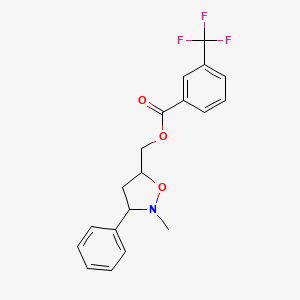(2-Methyl-3-phenyltetrahydro-5-isoxazolyl)methyl 3-(trifluoromethyl)benzenecarboxylate