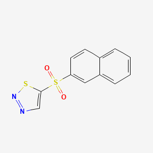 2-Naphthyl 1,2,3-thiadiazol-5-yl sulfone