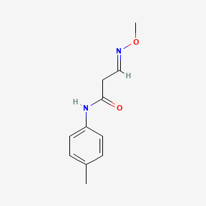 molecular formula C11H14N2O2 B3134852 3-(methoxyimino)-N-(4-methylphenyl)propanamide CAS No. 400084-43-7