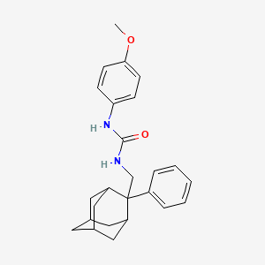molecular formula C25H30N2O2 B3134958 N-(4-methoxyphenyl)-N'-[(2-phenyl-2-adamantyl)methyl]urea CAS No. 400085-16-7