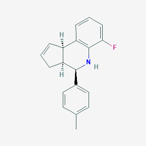 molecular formula C19H18FN B313498 (3aS,4R,9bR)-6-fluoro-4-(4-methylphenyl)-3a,4,5,9b-tetrahydro-3H-cyclopenta[c]quinoline 