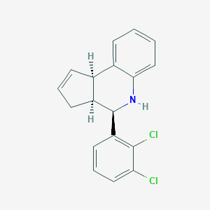 molecular formula C18H15Cl2N B313499 4-(2,3-dichlorophenyl)-3a,4,5,9b-tetrahydro-3H-cyclopenta[c]quinoline 