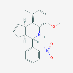 molecular formula C20H20N2O3 B313500 4-{2-nitrophenyl}-6-methoxy-9-methyl-3a,4,5,9b-tetrahydro-3H-cyclopenta[c]quinoline 