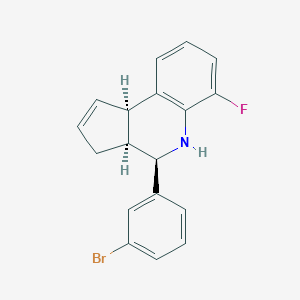molecular formula C18H15BrFN B313501 4-(3-bromophenyl)-6-fluoro-3a,4,5,9b-tetrahydro-3H-cyclopenta[c]quinoline 
