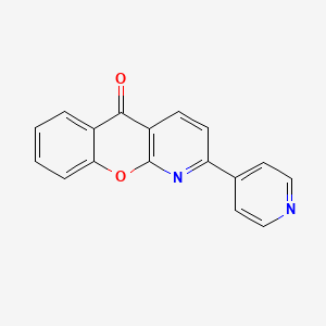 molecular formula C17H10N2O2 B3135034 2-(4-pyridinyl)-5H-chromeno[2,3-b]pyridin-5-one CAS No. 400085-76-9