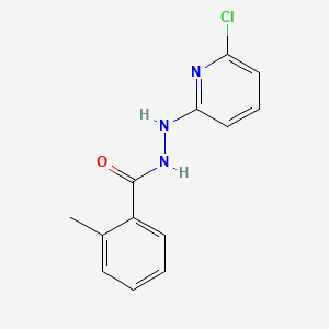 molecular formula C13H12ClN3O B3135041 N'-(6-氯吡啶-2-基)-2-甲基苯甲酰肼 CAS No. 400085-84-9