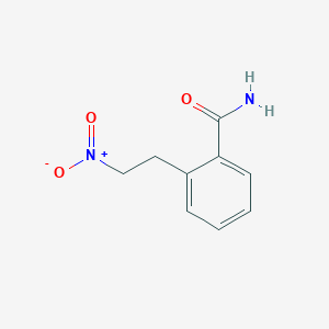 molecular formula C9H10N2O3 B3135042 2-(2-硝基乙基)苯甲酰胺 CAS No. 400085-95-2